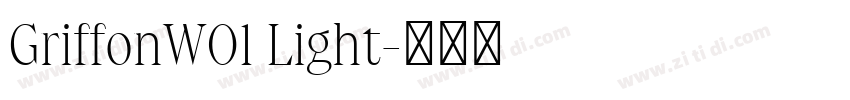 GriffonW01 Light字体转换